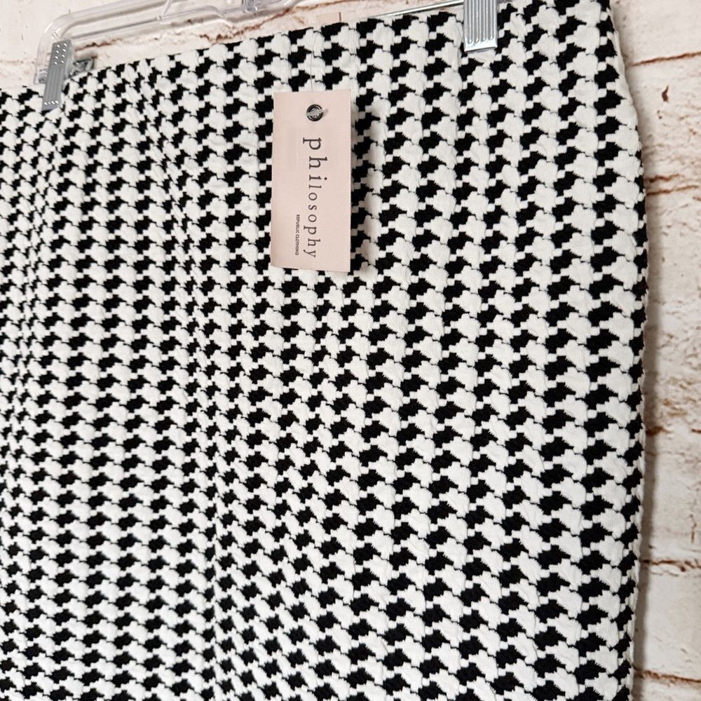 Philosophy houndstooth pencil skirt - Picture 3 of 7